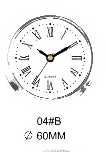 Insert Clock Model P02-02 catalog image