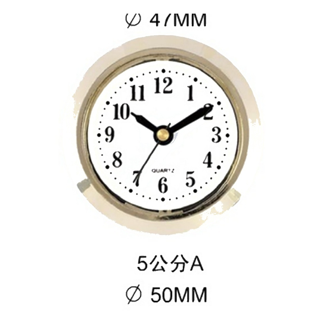 Insert Clock Model P01-22 catalog image