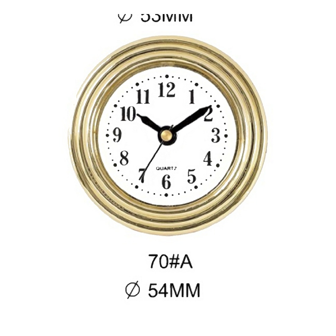 Insert Clock Model P01-26 catalog image