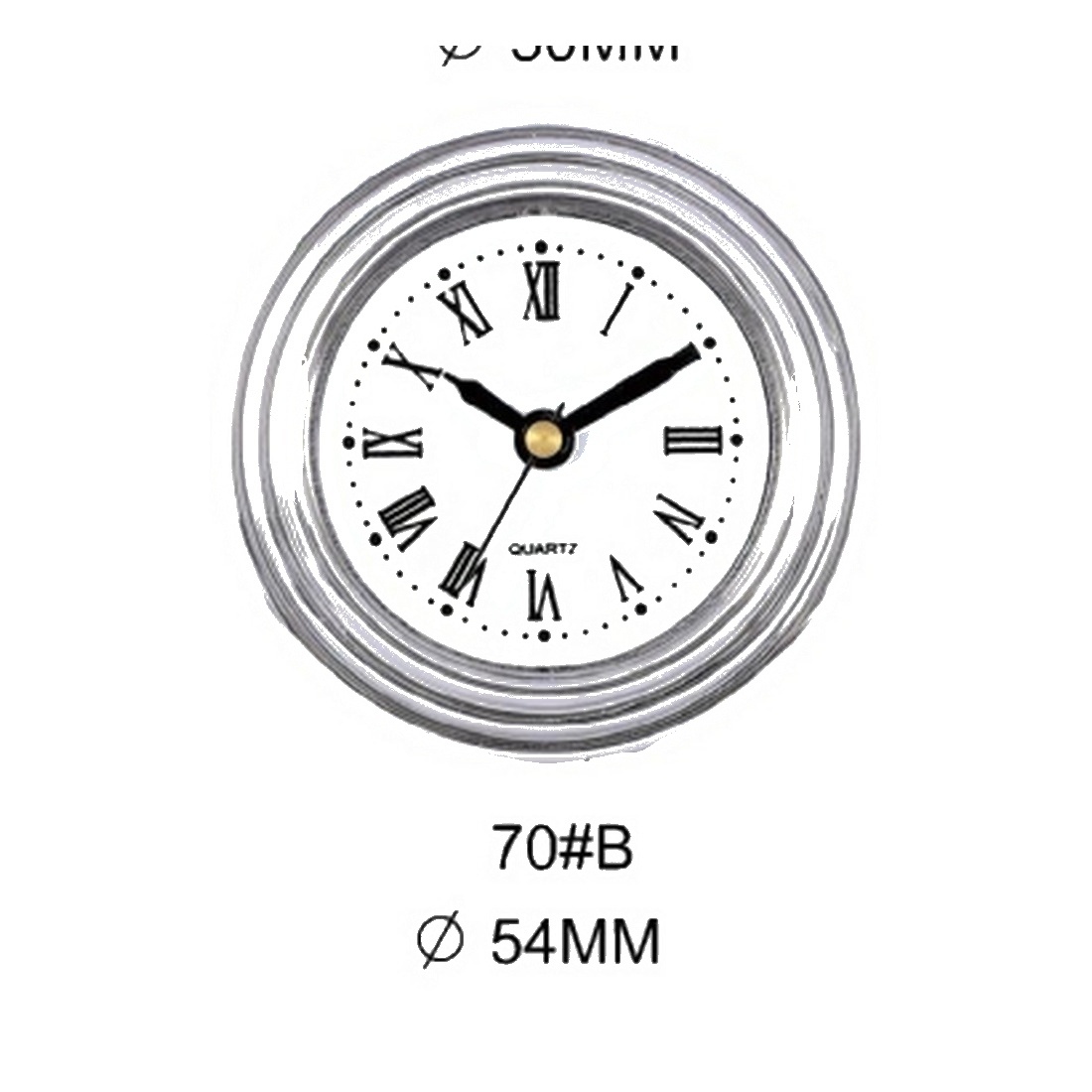 Insert Clock Model P01-27 catalog image