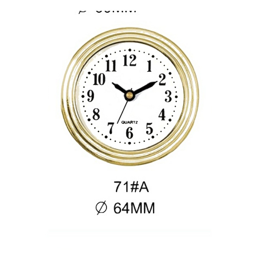 Insert Clock Model P02-08 catalog image
