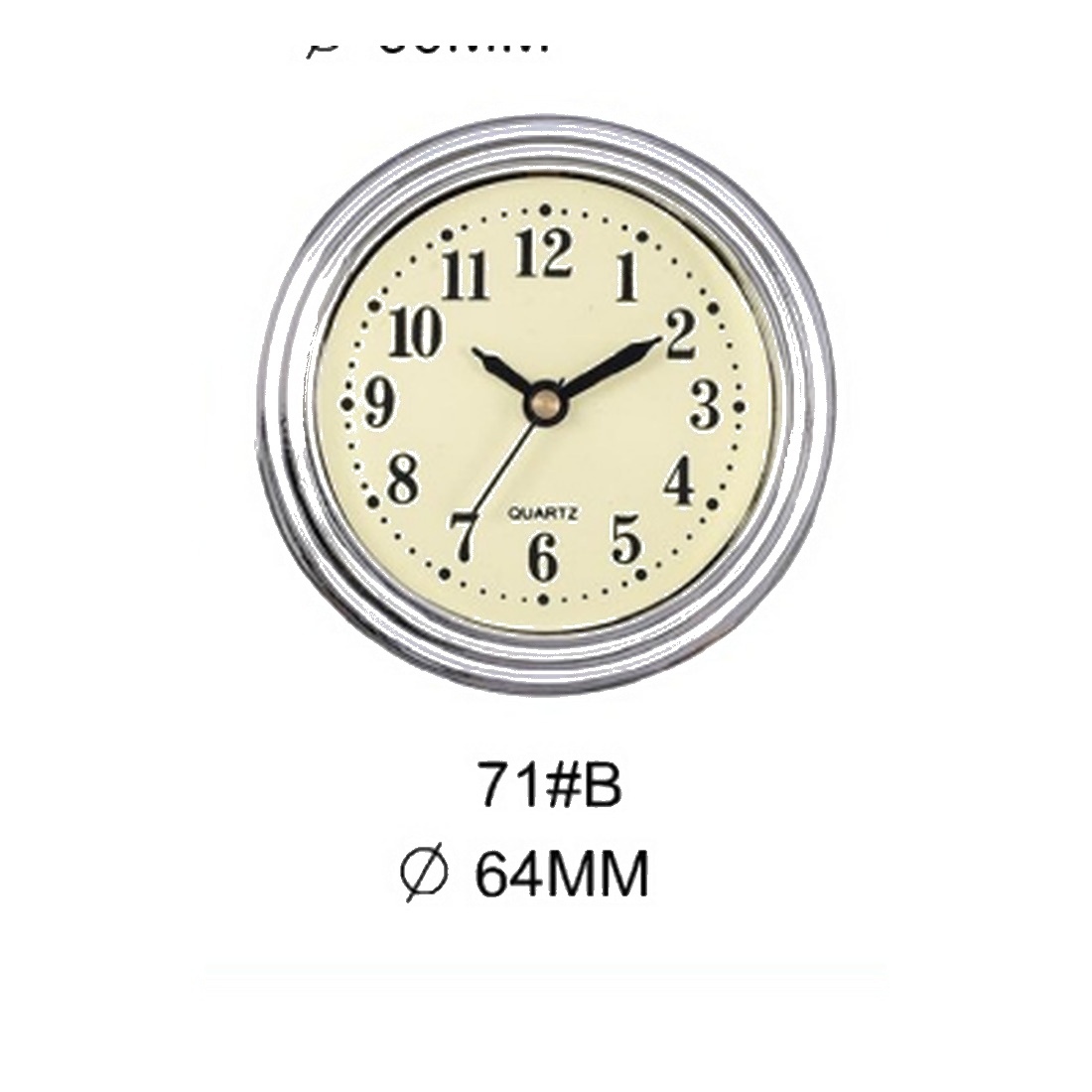 Insert Clock Model P02-09 catalog image
