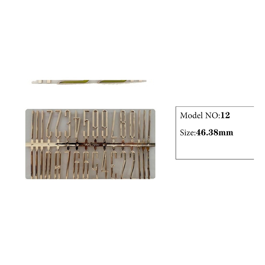 Clock Number Set Model 12 catalog image