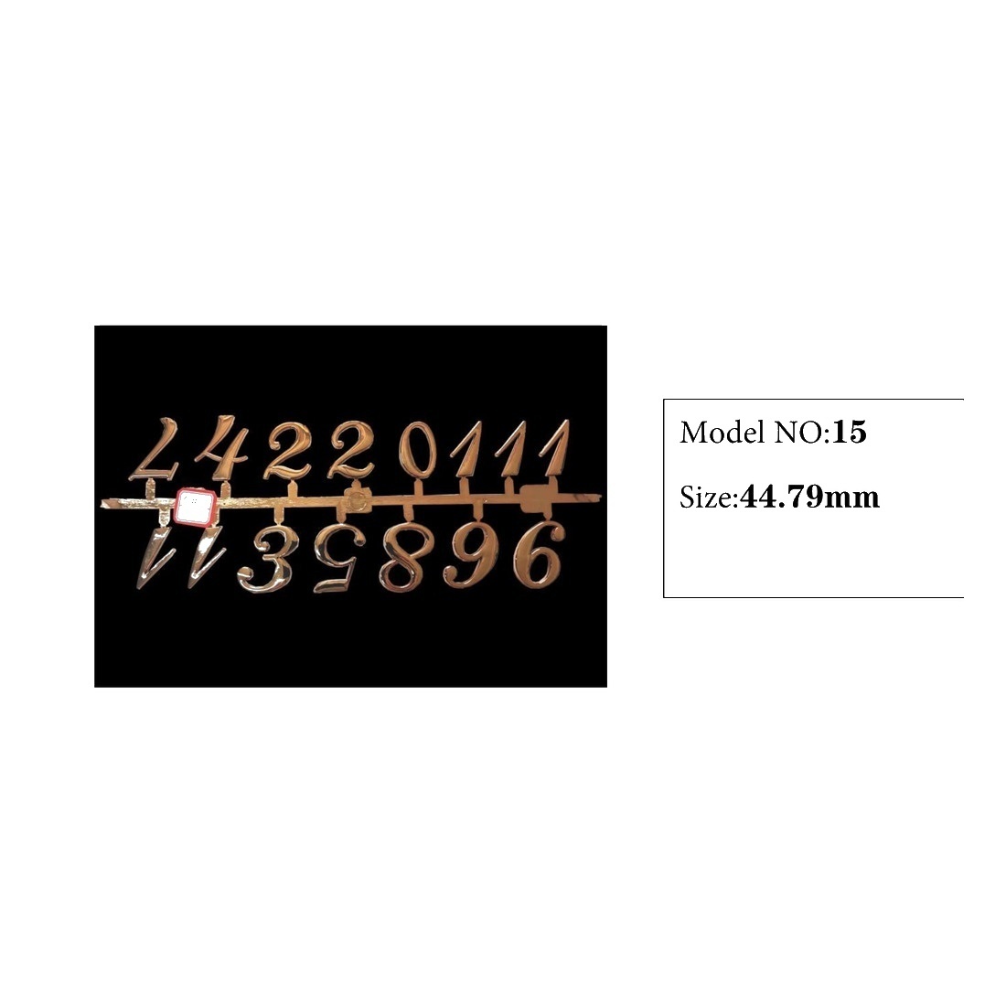 Clock Number Set Model 15 catalog image