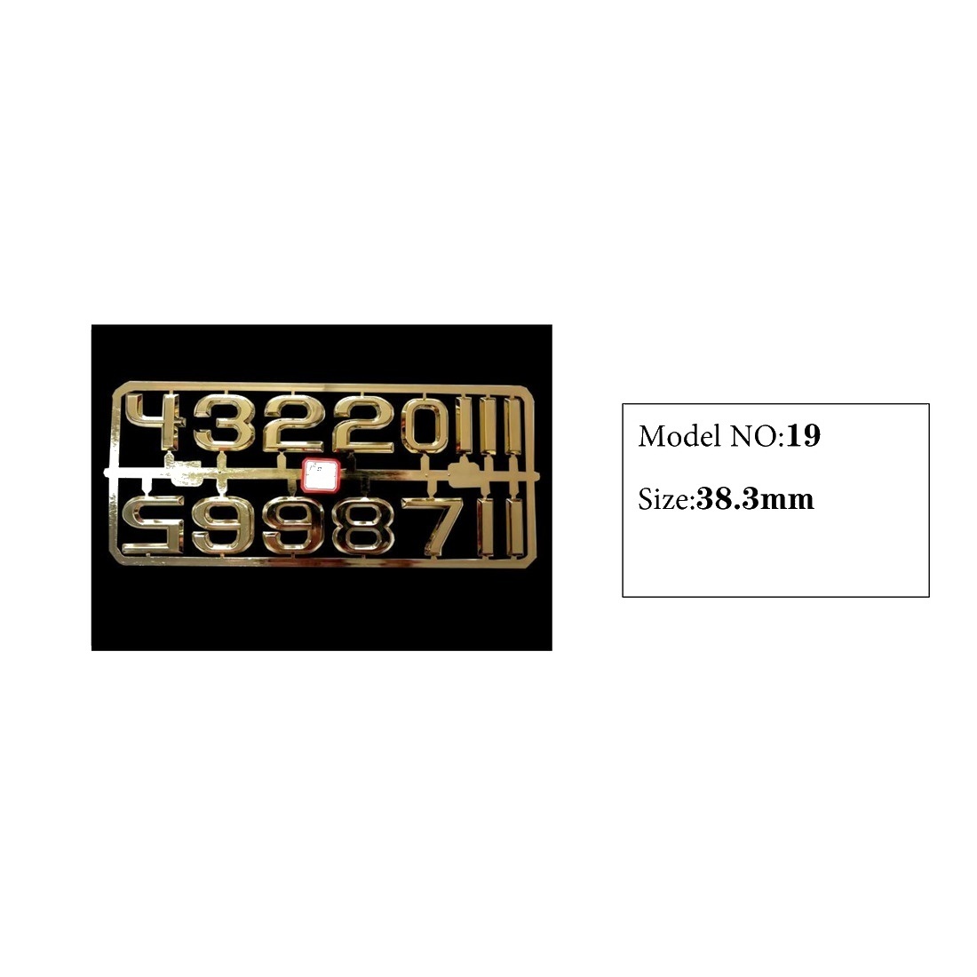 Clock Number Set Model 19 catalog image