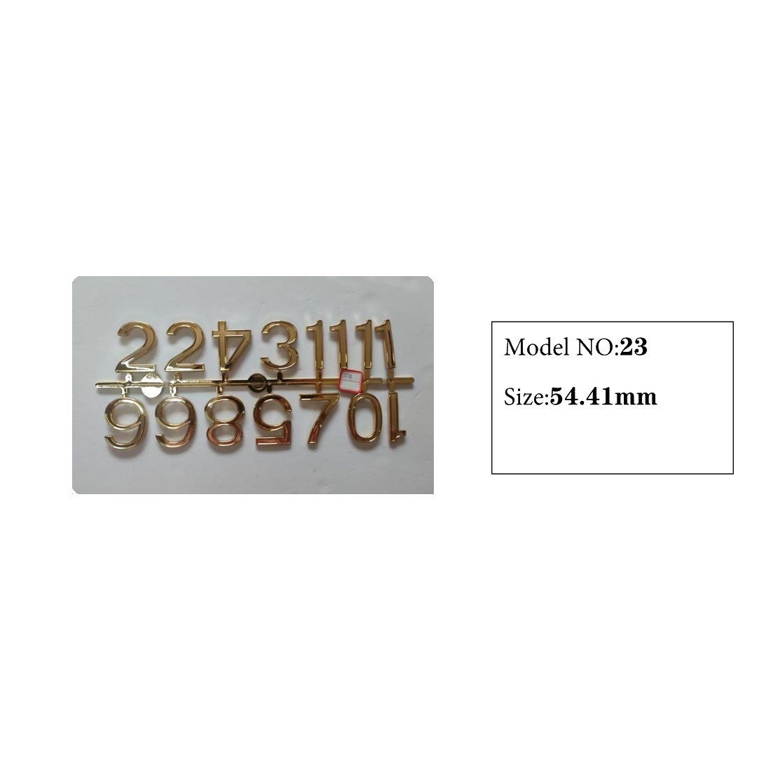Clock Number Set Model 23 catalog image