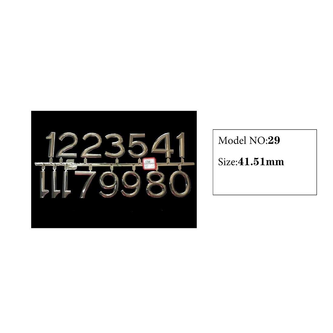Clock Number Set Model 29 catalog image