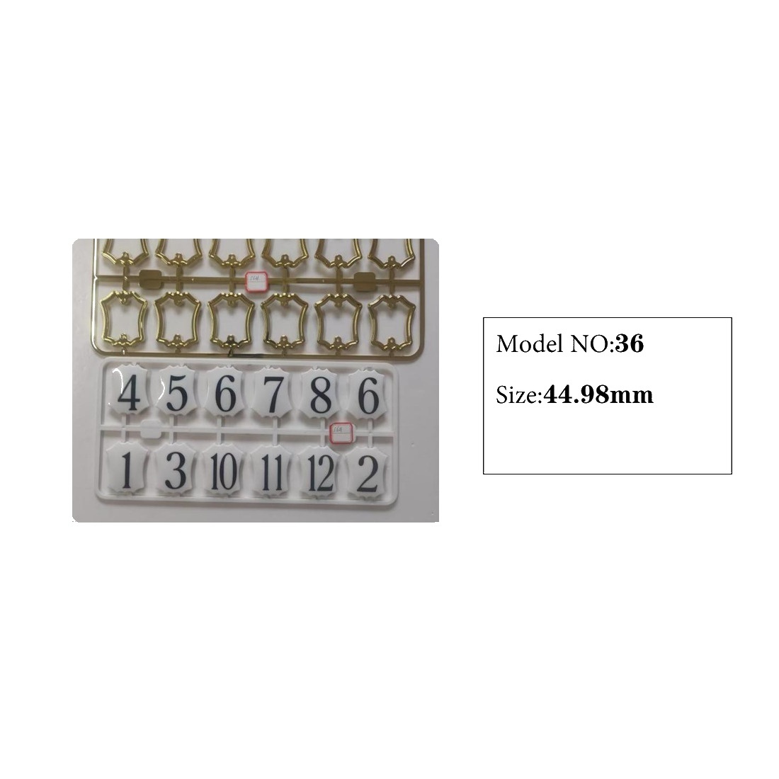 Clock Number Set Model 36 catalog image