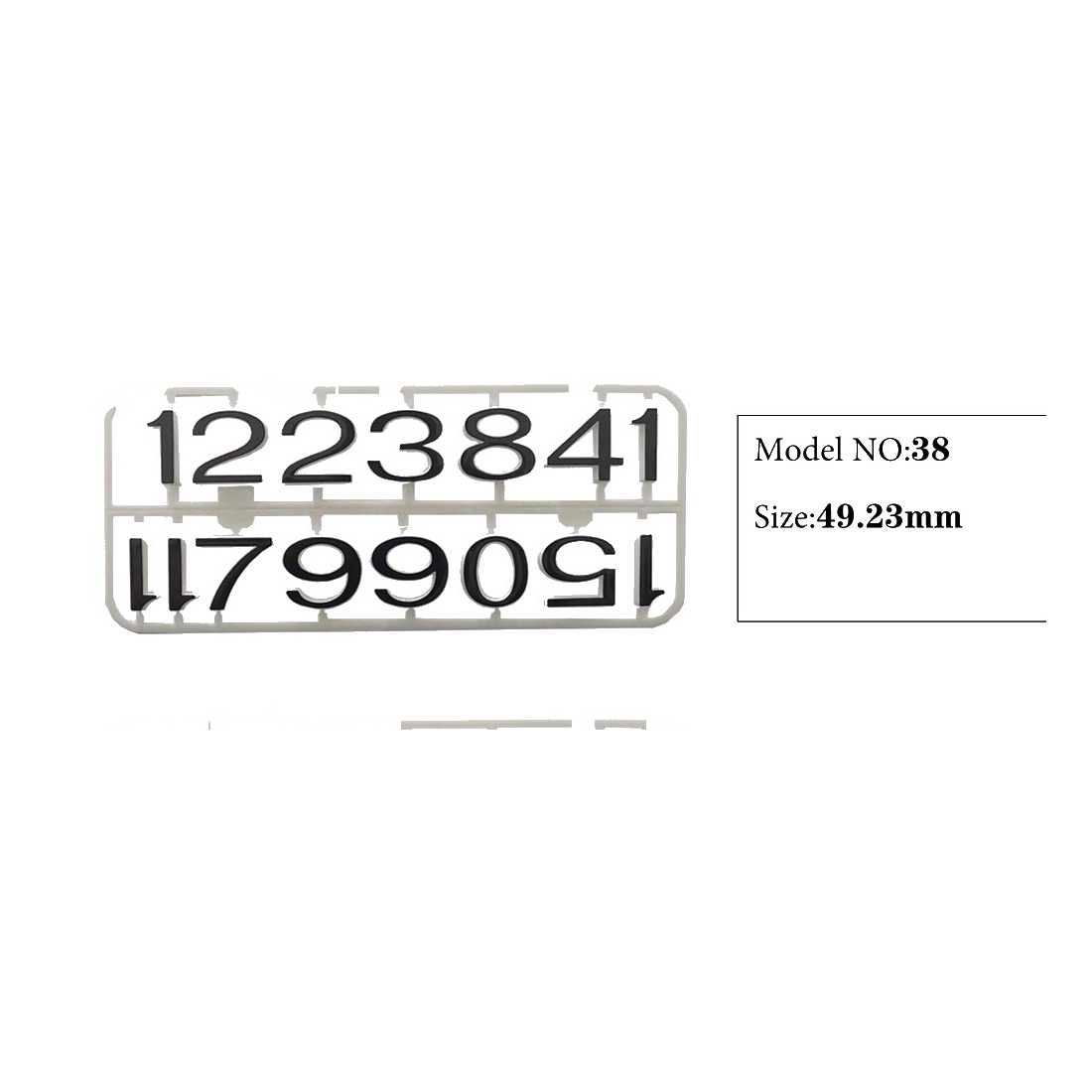 Clock Number Set Model 38 catalog image