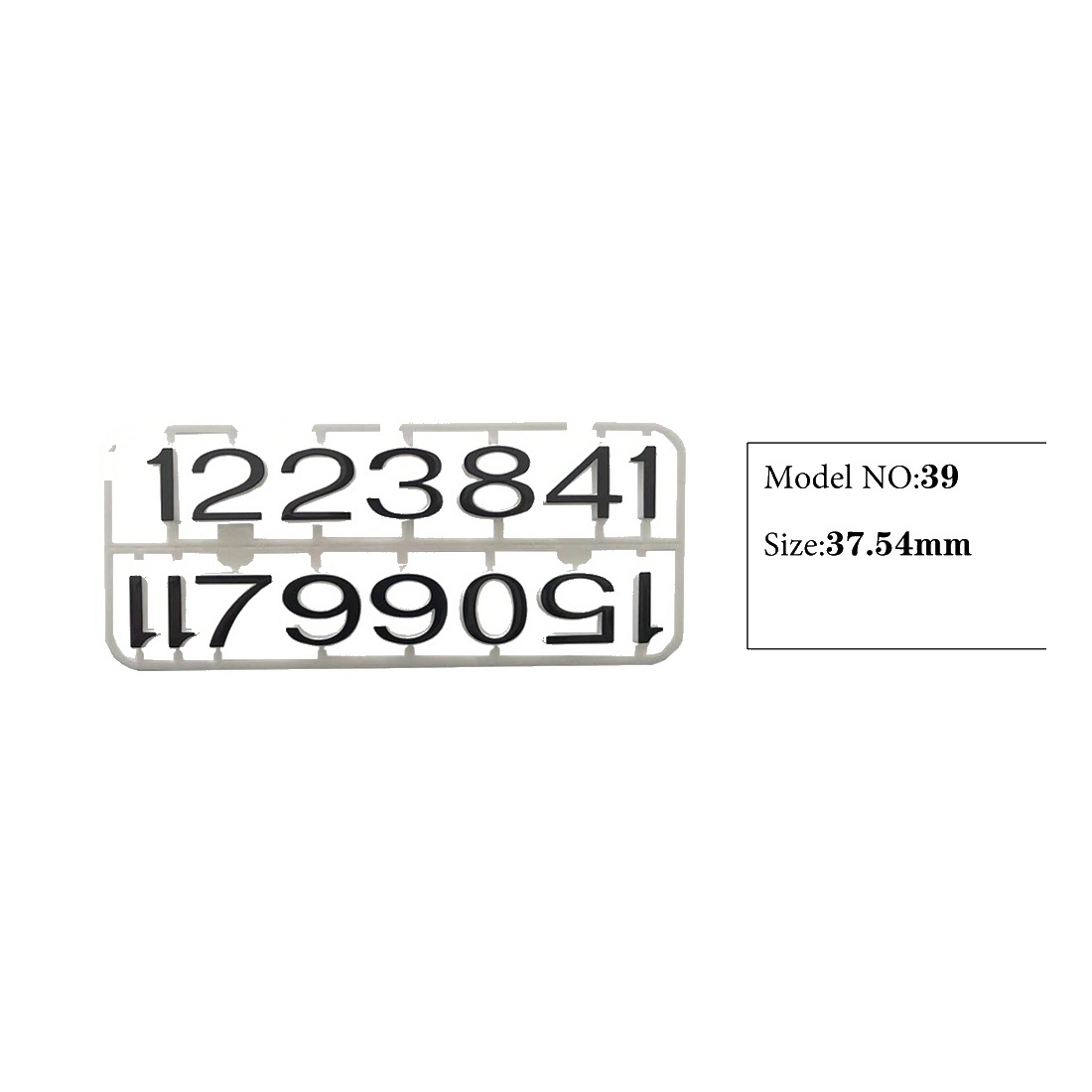 Clock Number Set Model 39 catalog image