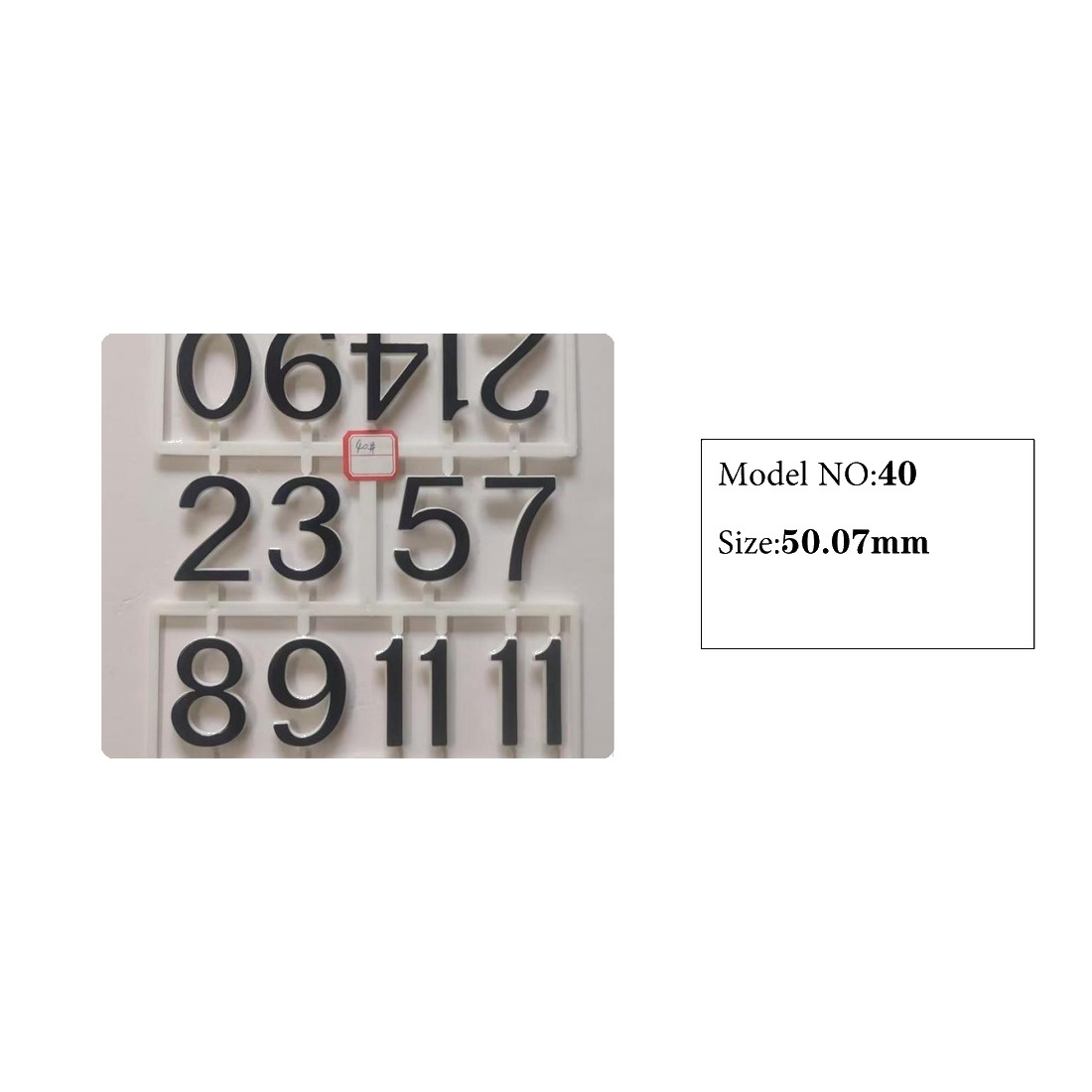 Clock Number Set Model 40 catalog image