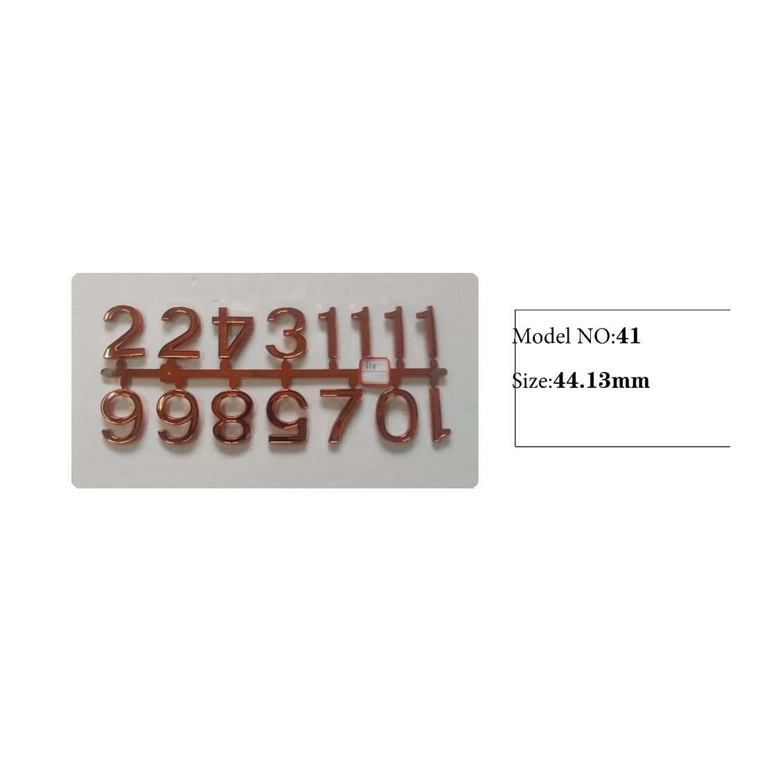 Clock Number Set Model 41 catalog image