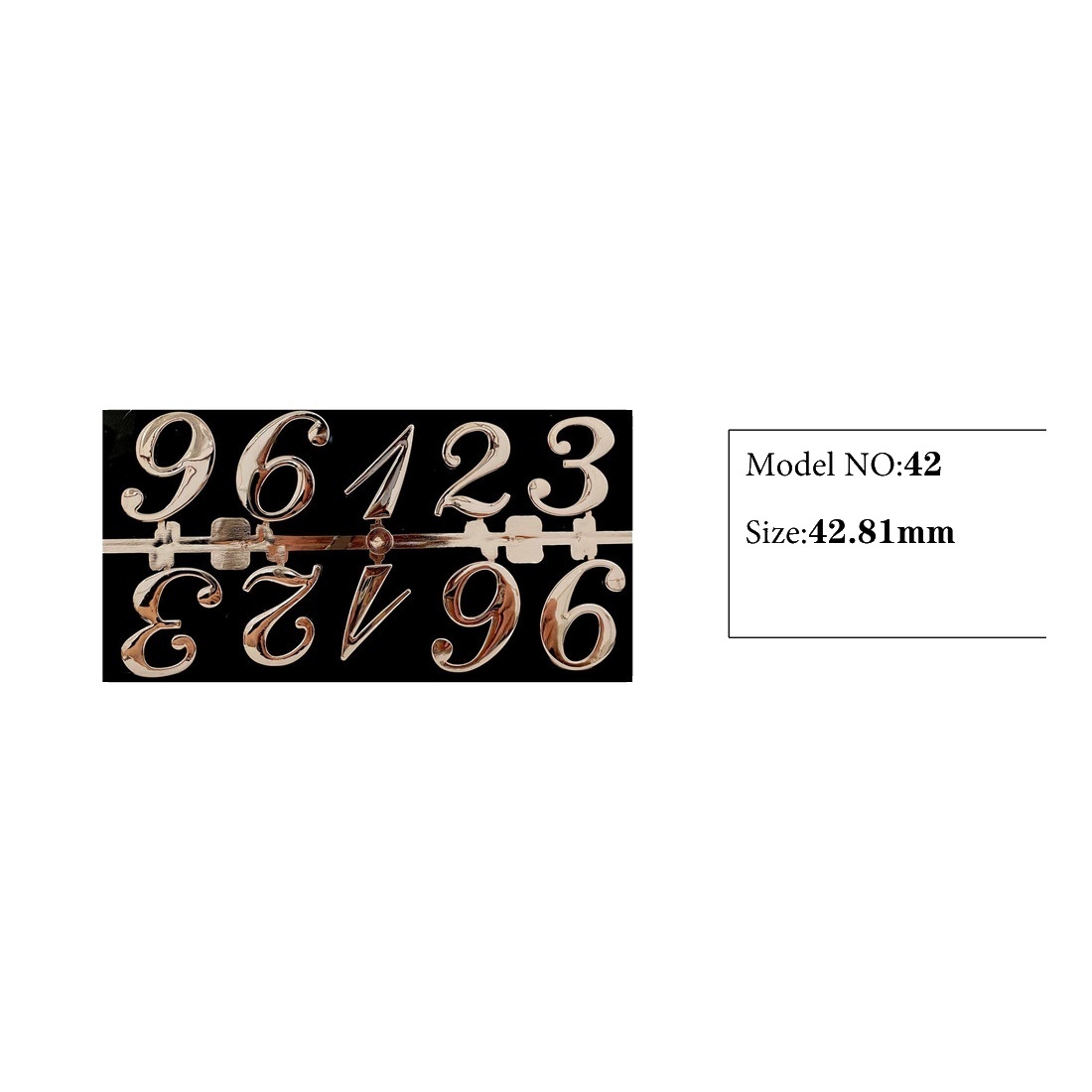 Clock Number Set Model 42 catalog image