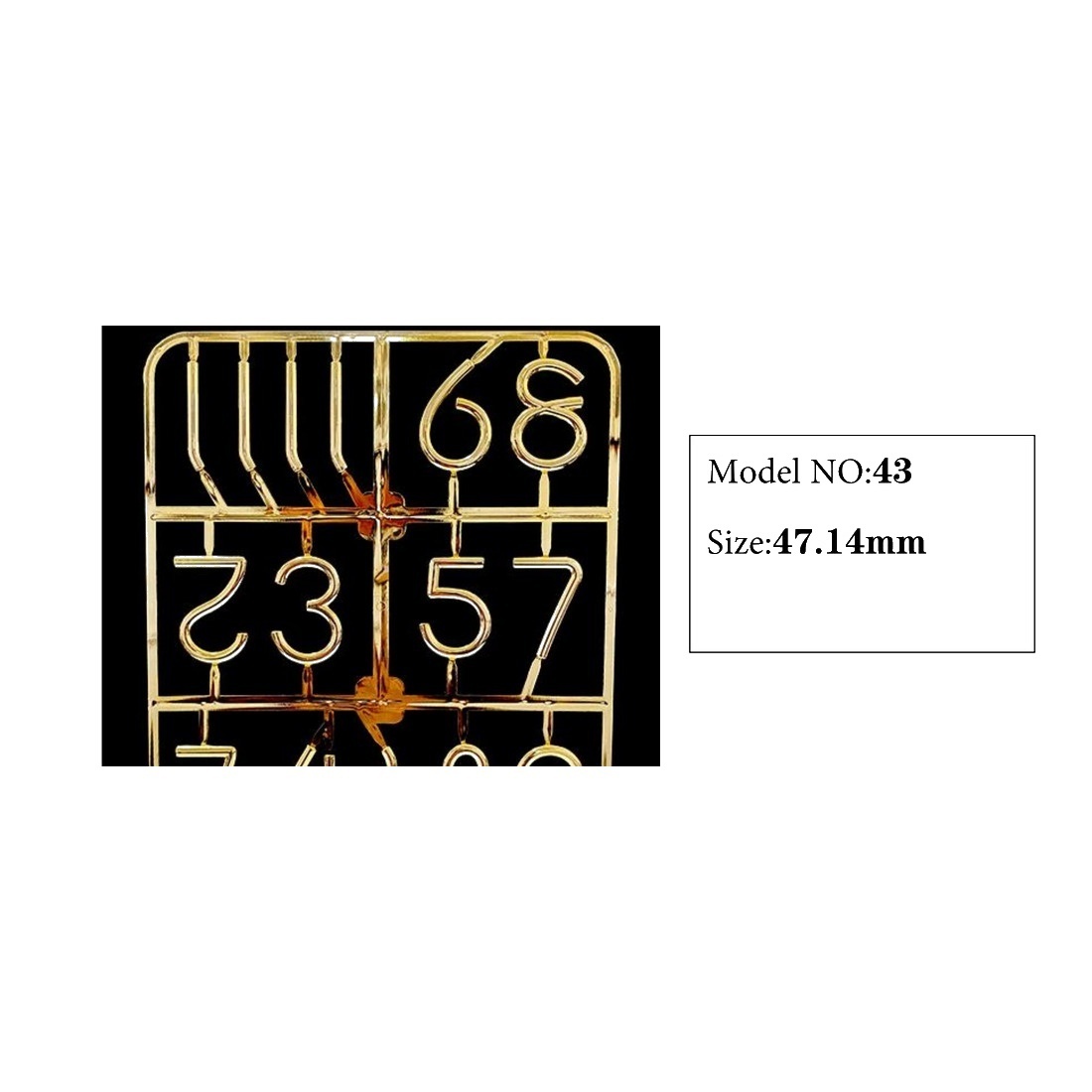 Clock Number Set Model 43 catalog image