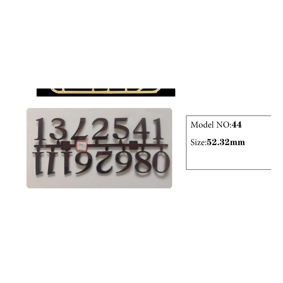 Clock Number Set Model 44 catalog image