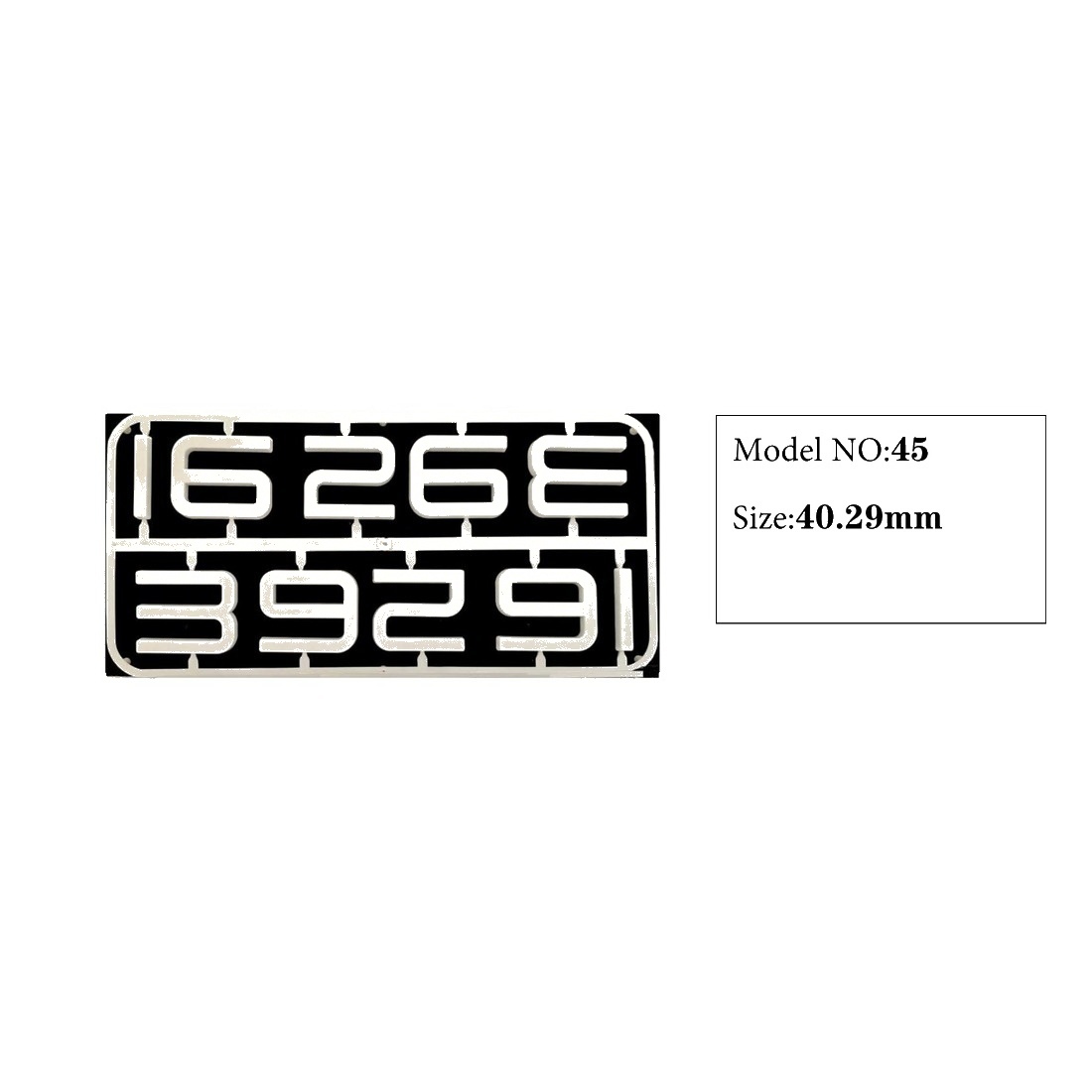 Clock Number Set Model 45 catalog image