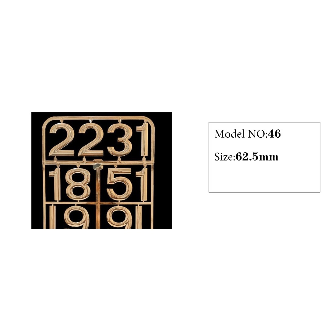 Clock Number Set Model 46 catalog image