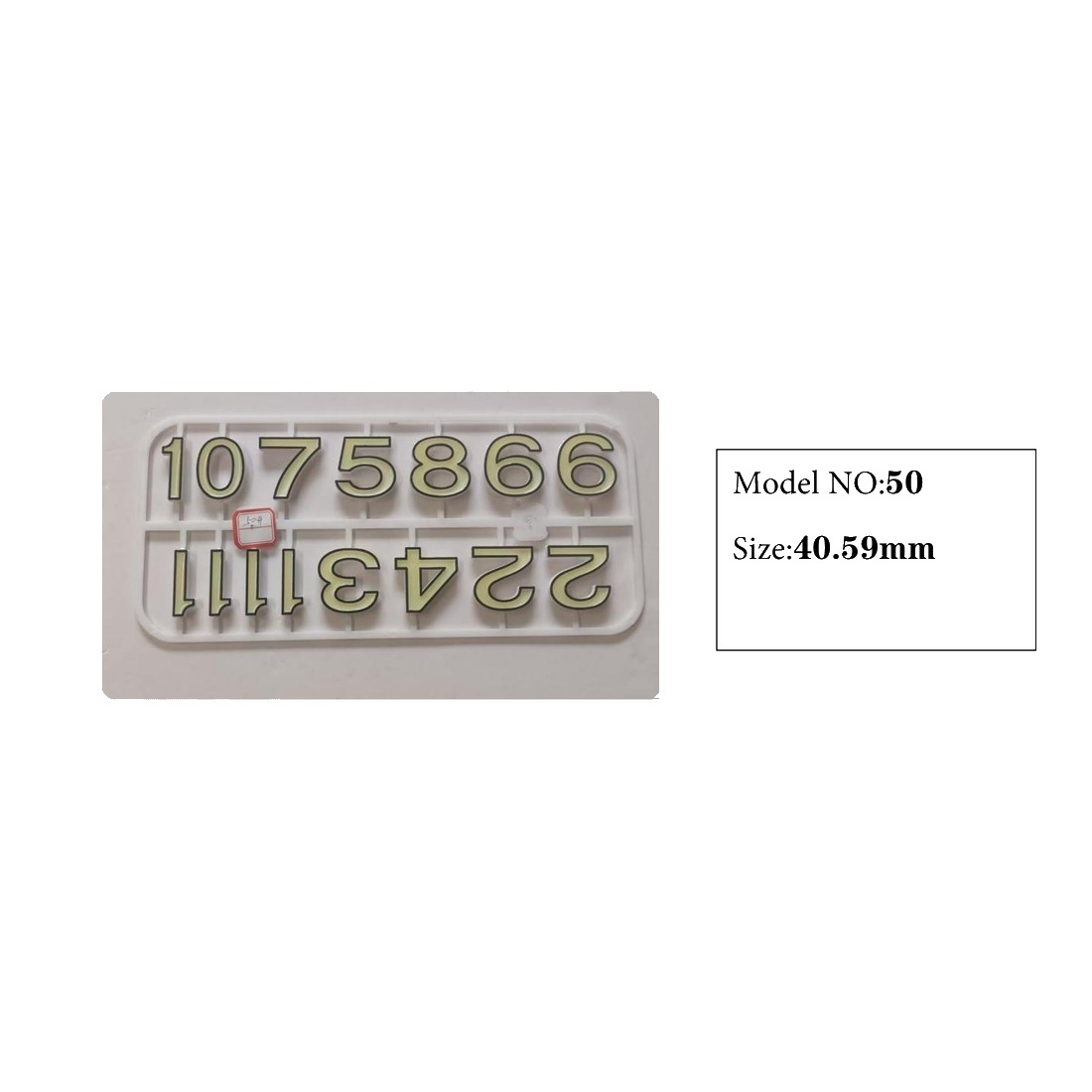 Clock Number Set Model 50 catalog image
