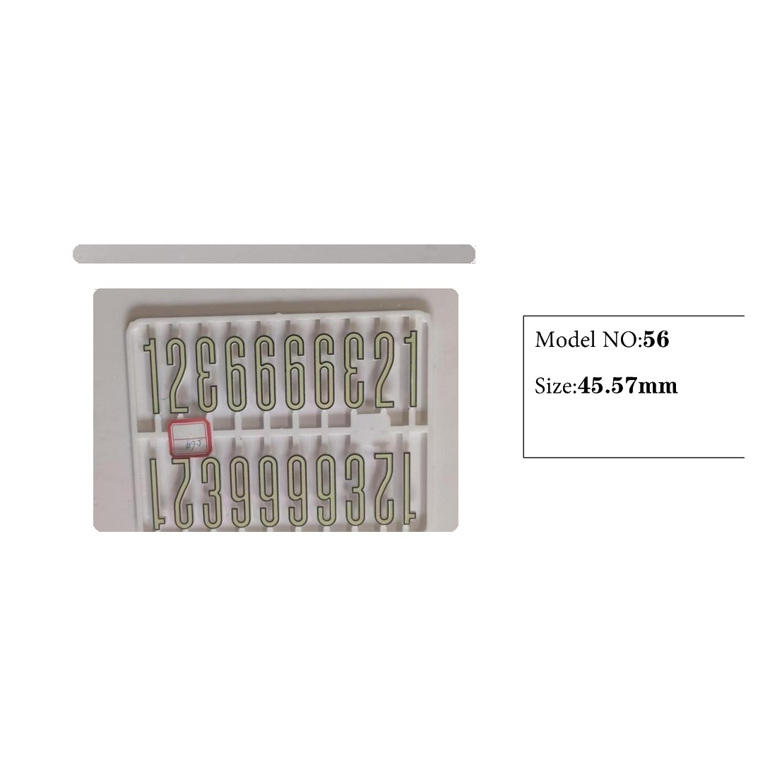 Clock Number Set Model 56 catalog image