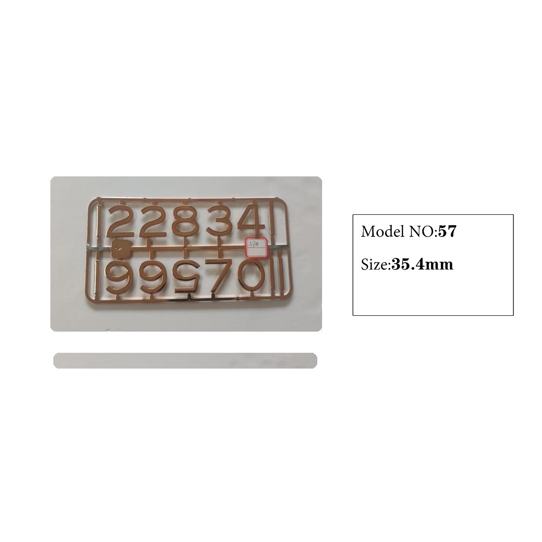 Clock Number Set Model 57 catalog image