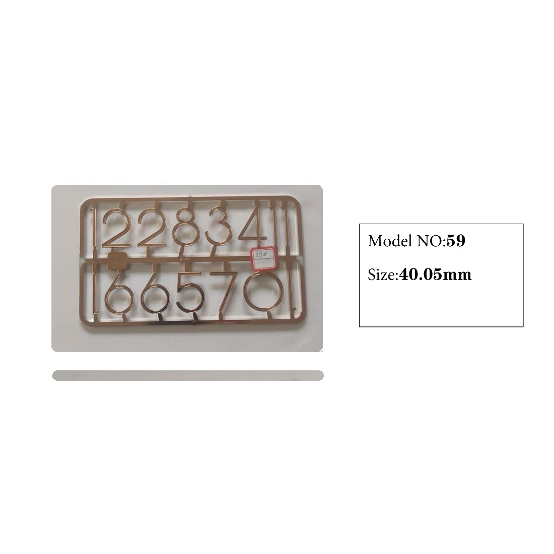 Clock Number Set Model 59 catalog image