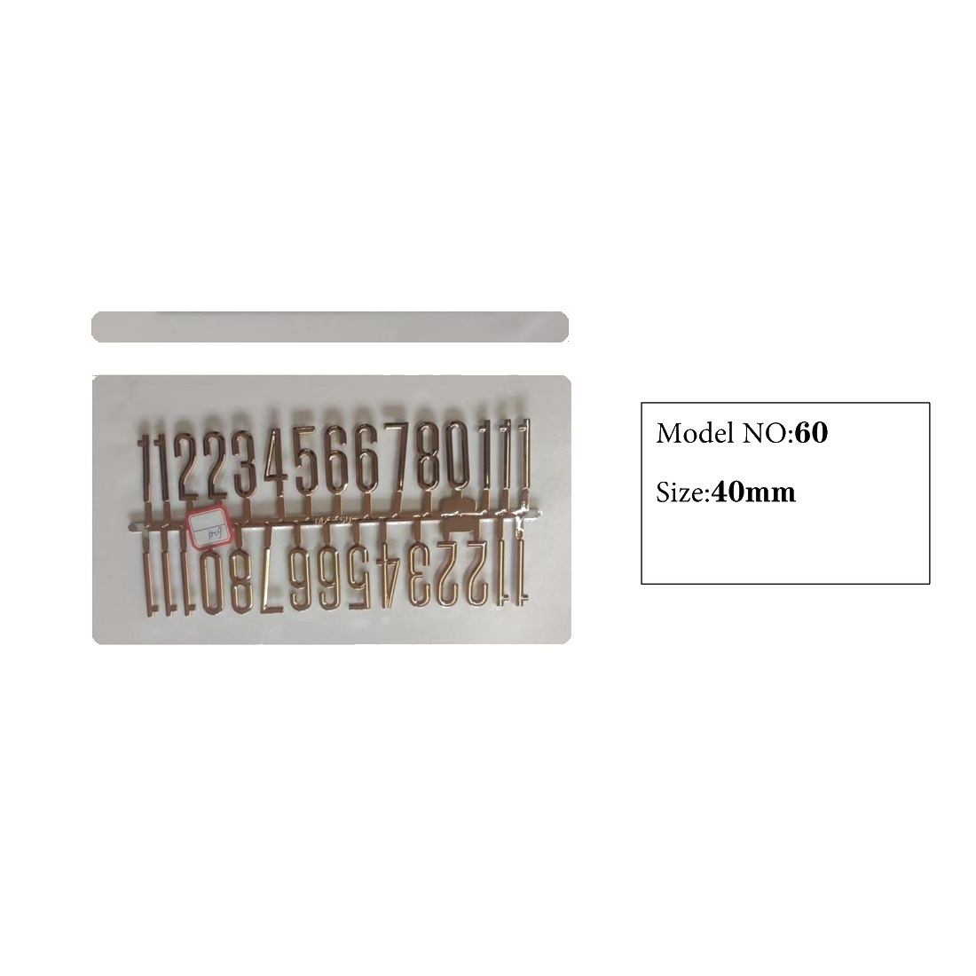 Clock Number Set Model 60 catalog image