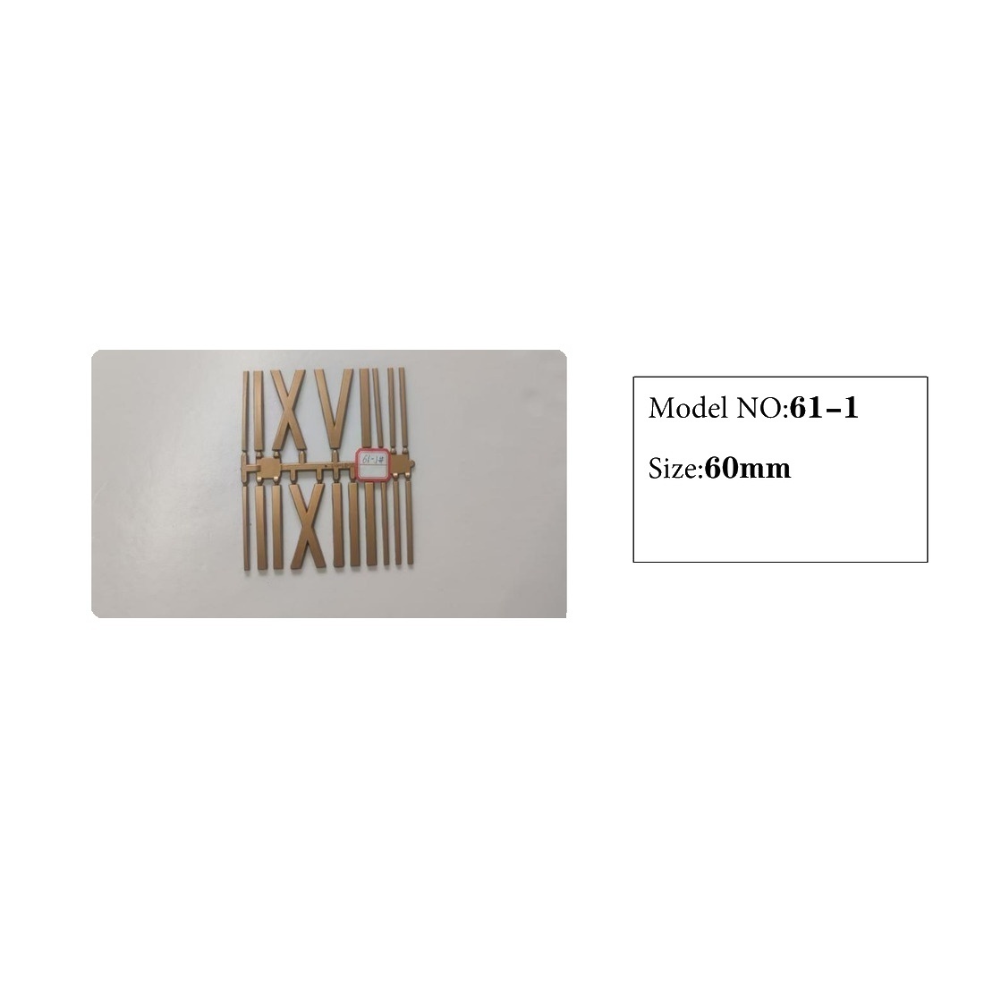 Clock Number Set Model 61-1 catalog image