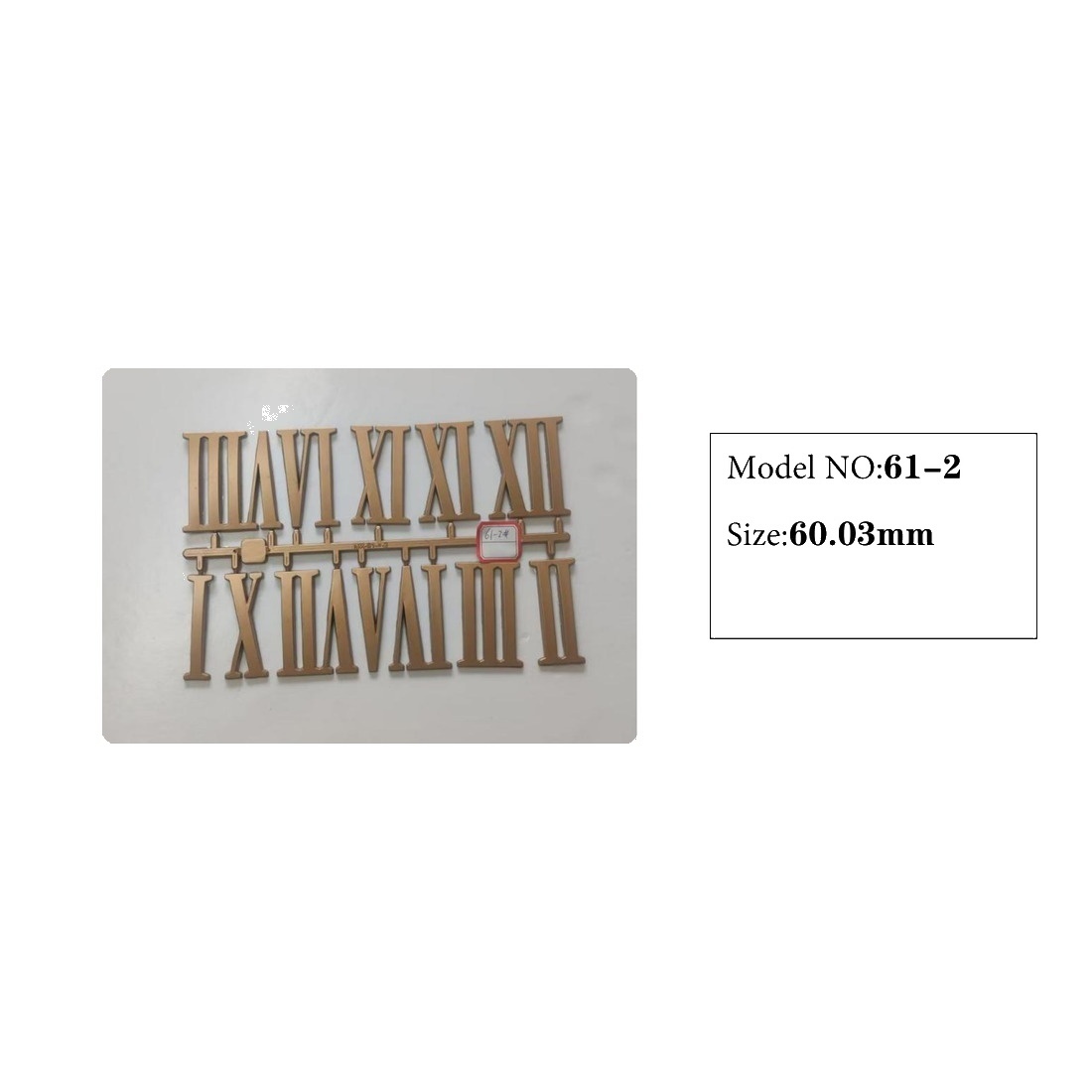 Clock Number Set Model 61-2 catalog image