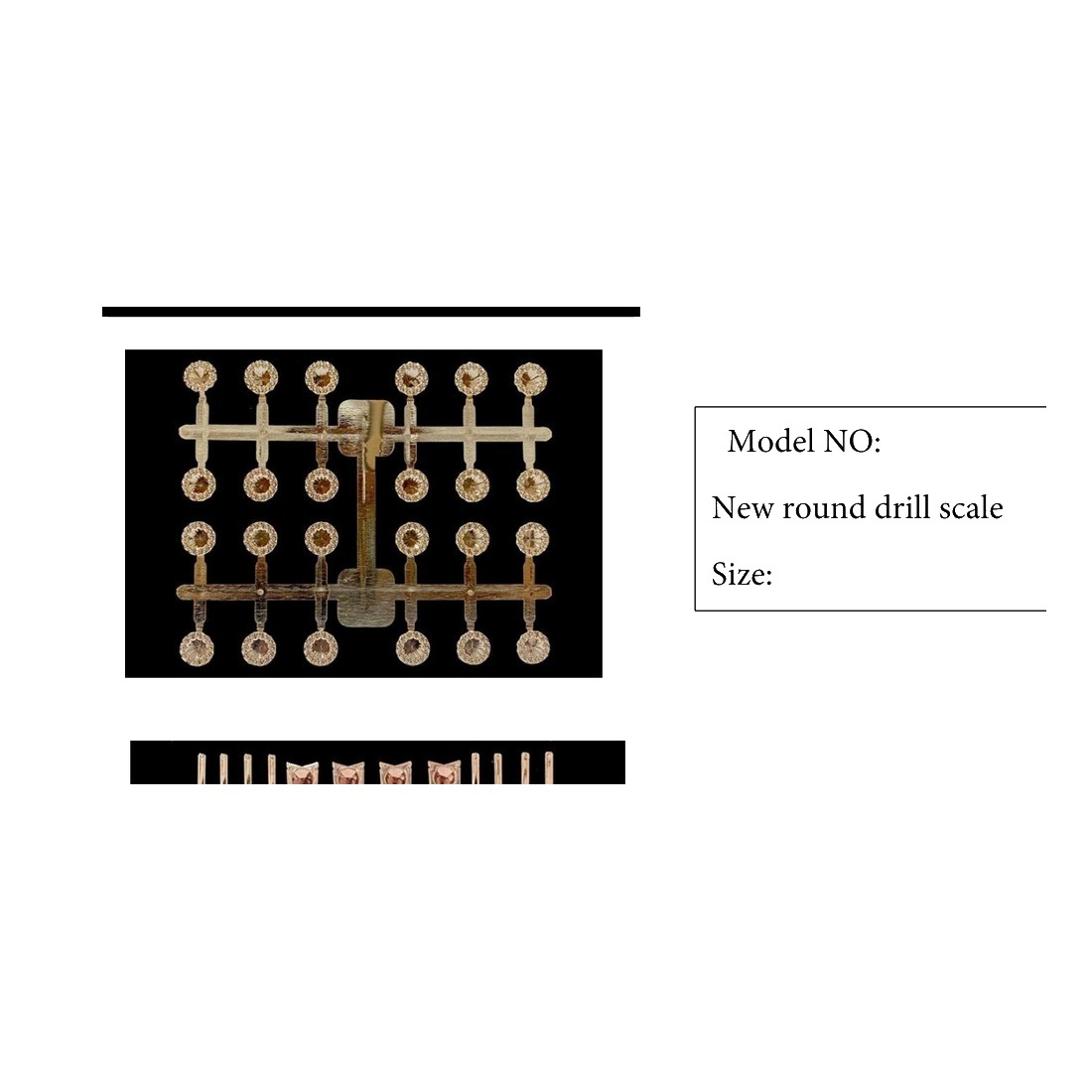 Clock Number Set Model New round drill scale catalog image