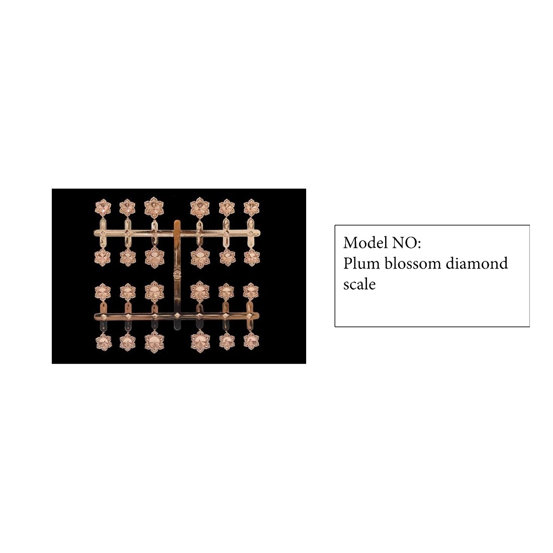 Clock Number Set Model Plum blossom diamond scale catalog image
