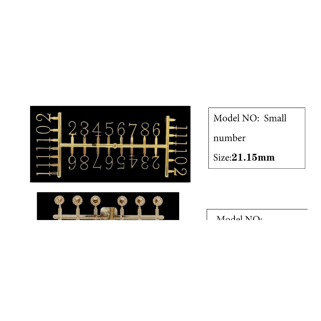 Clock Number Set Model Small number catalog image