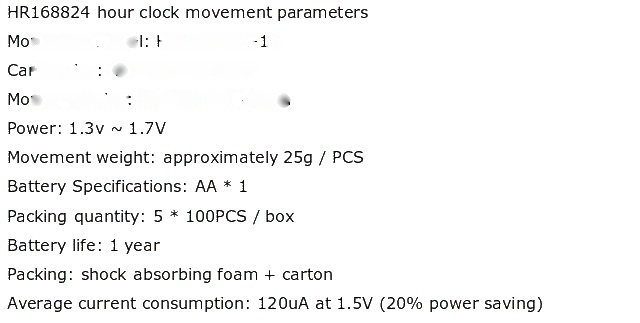 24 Hours Quartz Clock Movement image 5