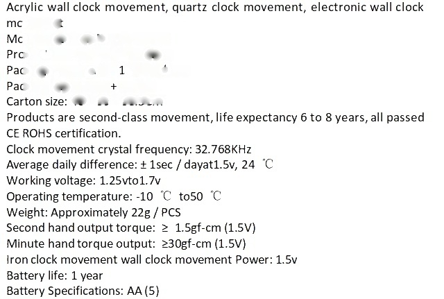Shaft length 13mm clock Mechanism image 5