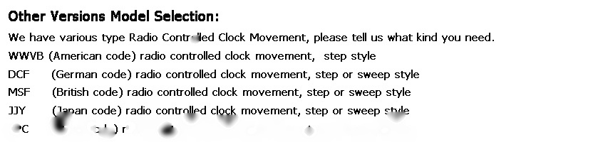 HD1688 17mm DCF Radio Controlled Clock Movement image 8